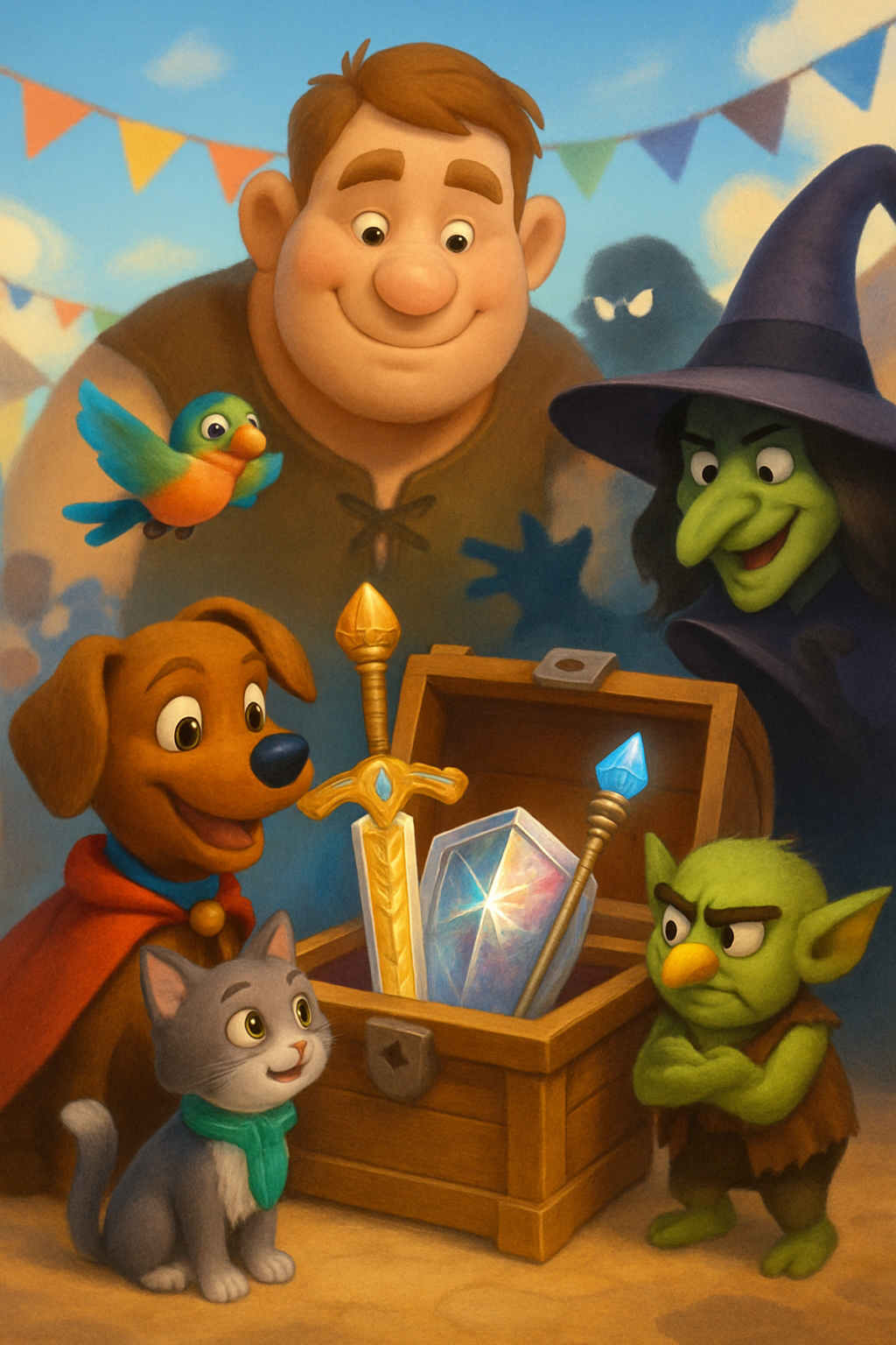 Story illustration 3 for Max and Luna's Dazzling Adventure at the Parade