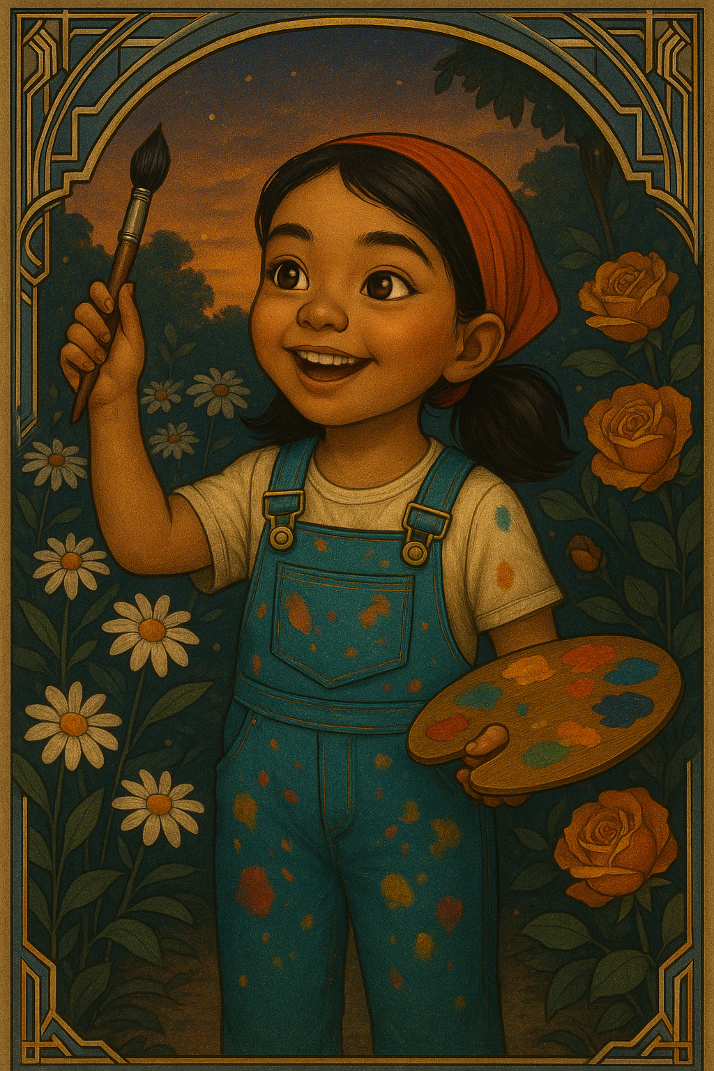 Illustration from Azalea and the Enchanted Gallery