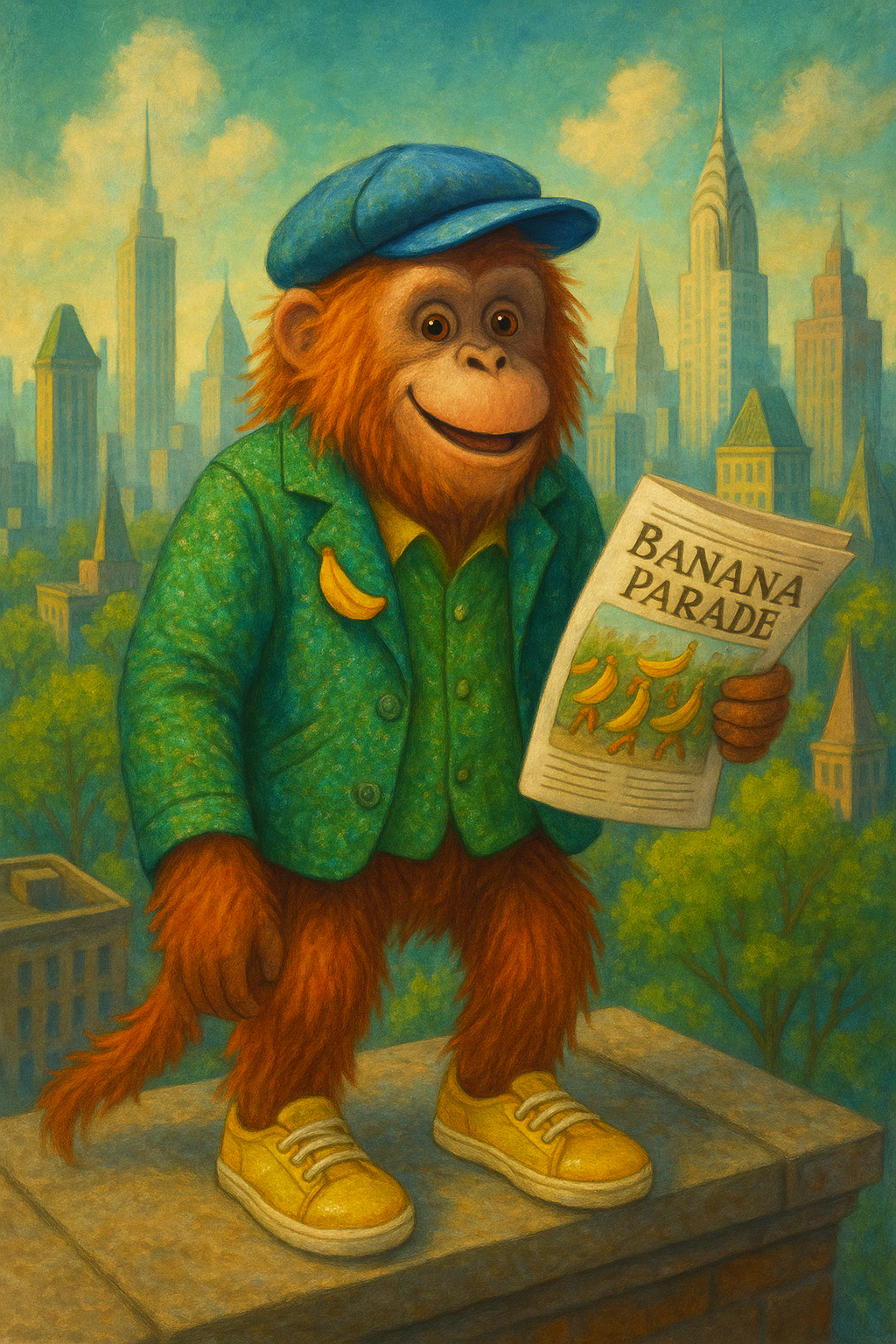 Illustration from Oscar and the Big Banana Parade