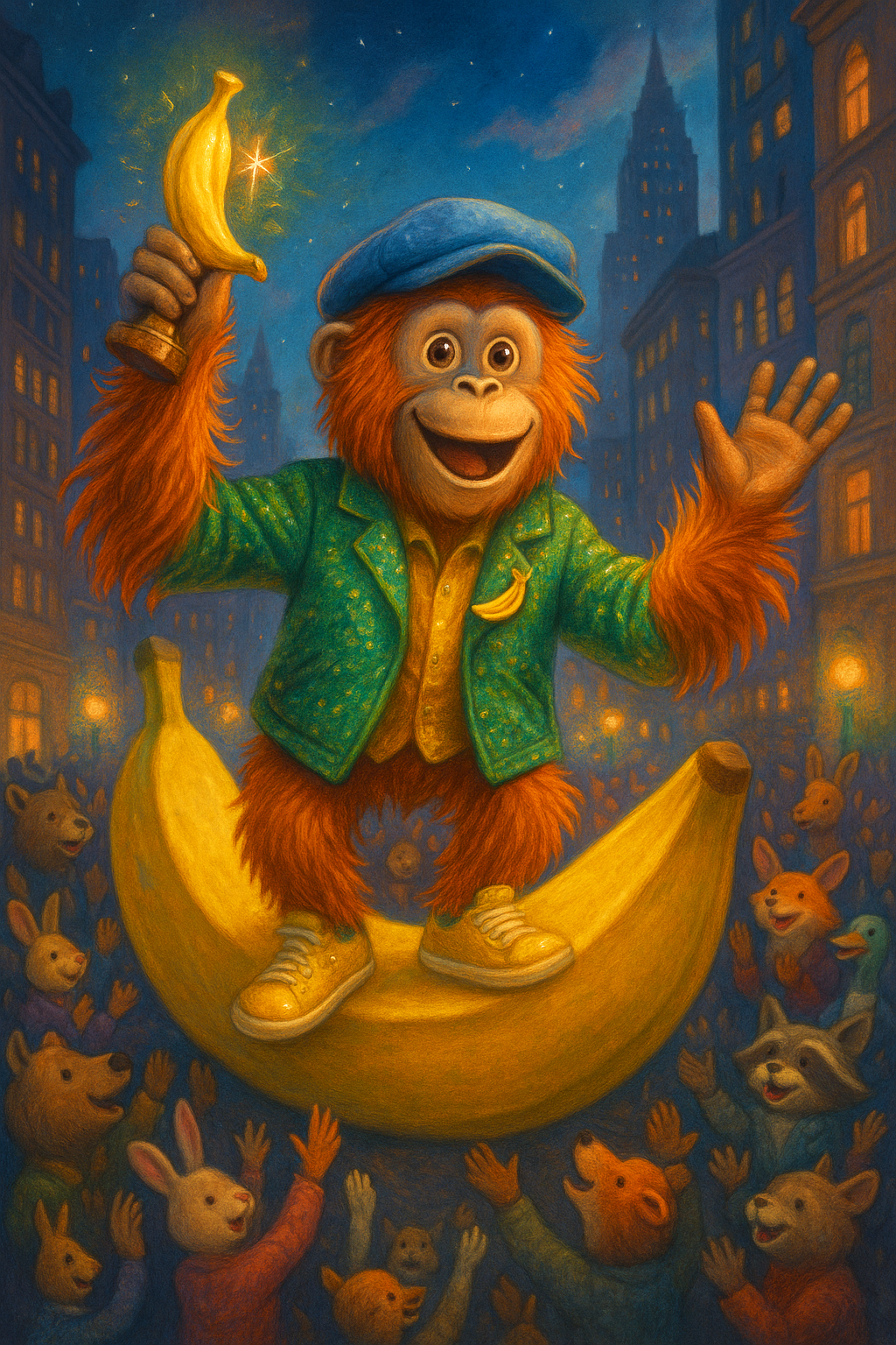 Story illustration 4 for Oscar and the Big Banana Parade