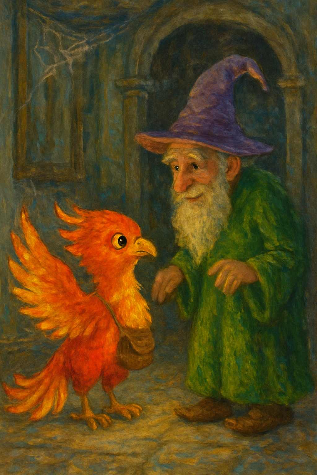 Story illustration 2 for Blaze the Phoenix and the Enchanted Map