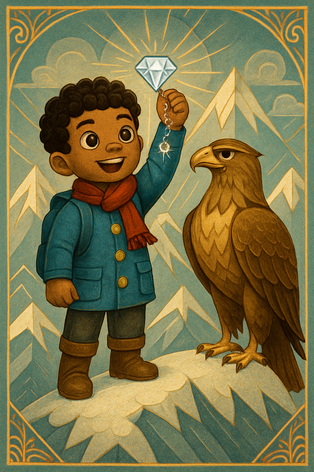 Story illustration 4 for Kenji the Bold and the Quest for the Diamond Necklace