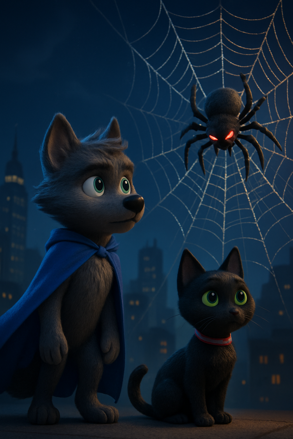 Story illustration 3 for Wolfboy and the Towers of Web