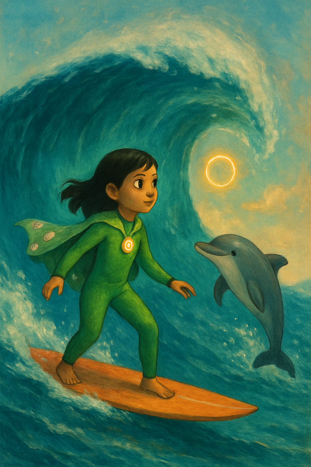 Story illustration 3 for Amira and the Surfing Spectacle