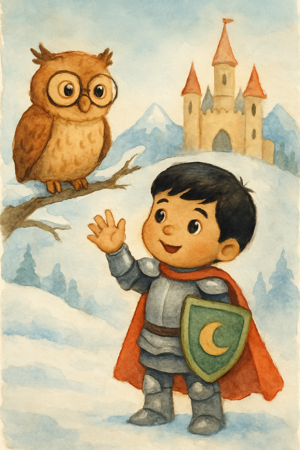 Story illustration 2 for The Knight and the Magical Rainbow Adventure