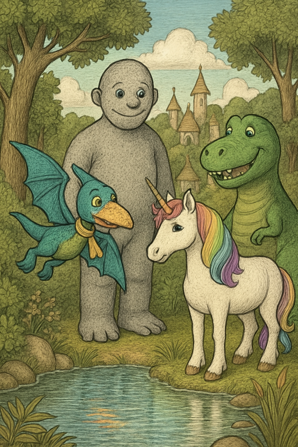 Story illustration 2 for Perry the Pterodactyl's Magical Adventure
