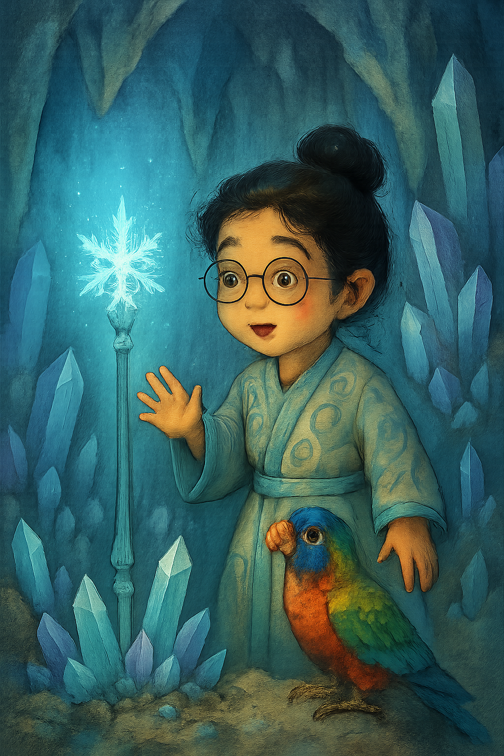 Story illustration 3 for The Adventure of the Crystal Cave