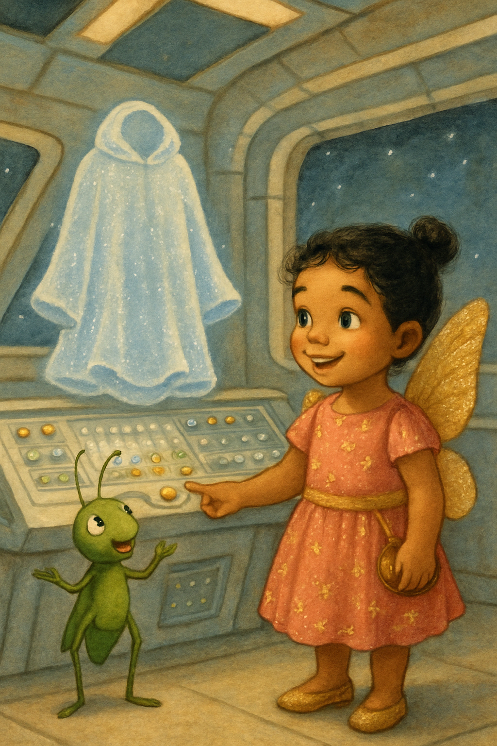 Story illustration 3 for Glimmer's Starship Adventure