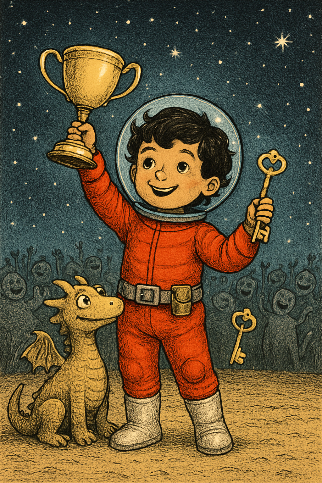 Story illustration 4 for Carlos the Daring's Galactic Adventure